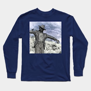 Snow Winter Scarecrow Christmas gardener Long Sleeve T-Shirt